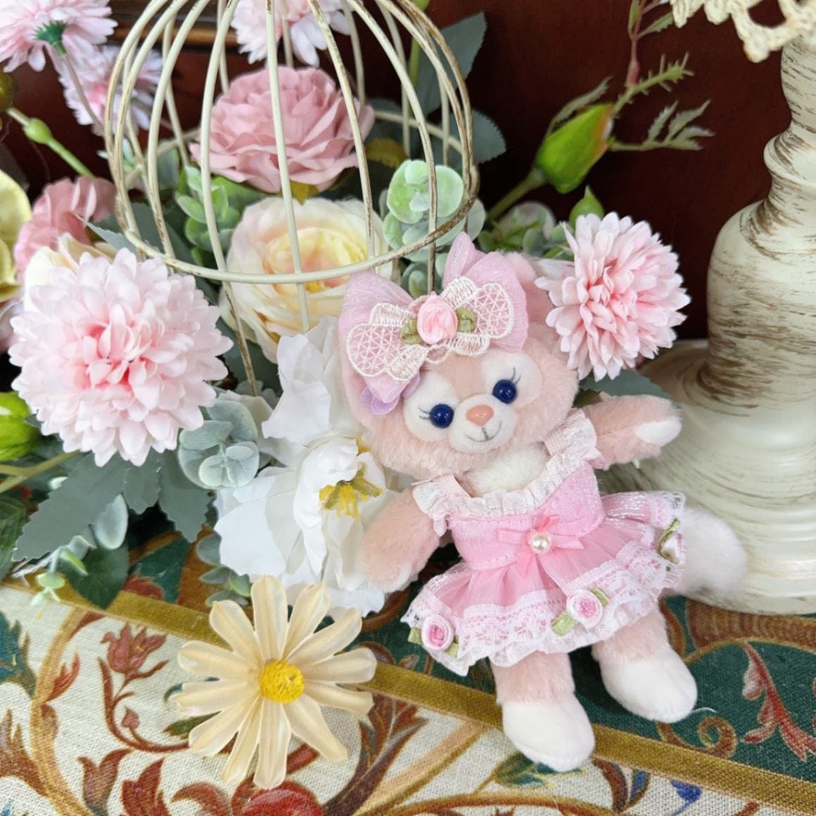 ysk0059【Xmya】ストラップキーホルダー  ダッフィー、ステラルー 洋服２点セット