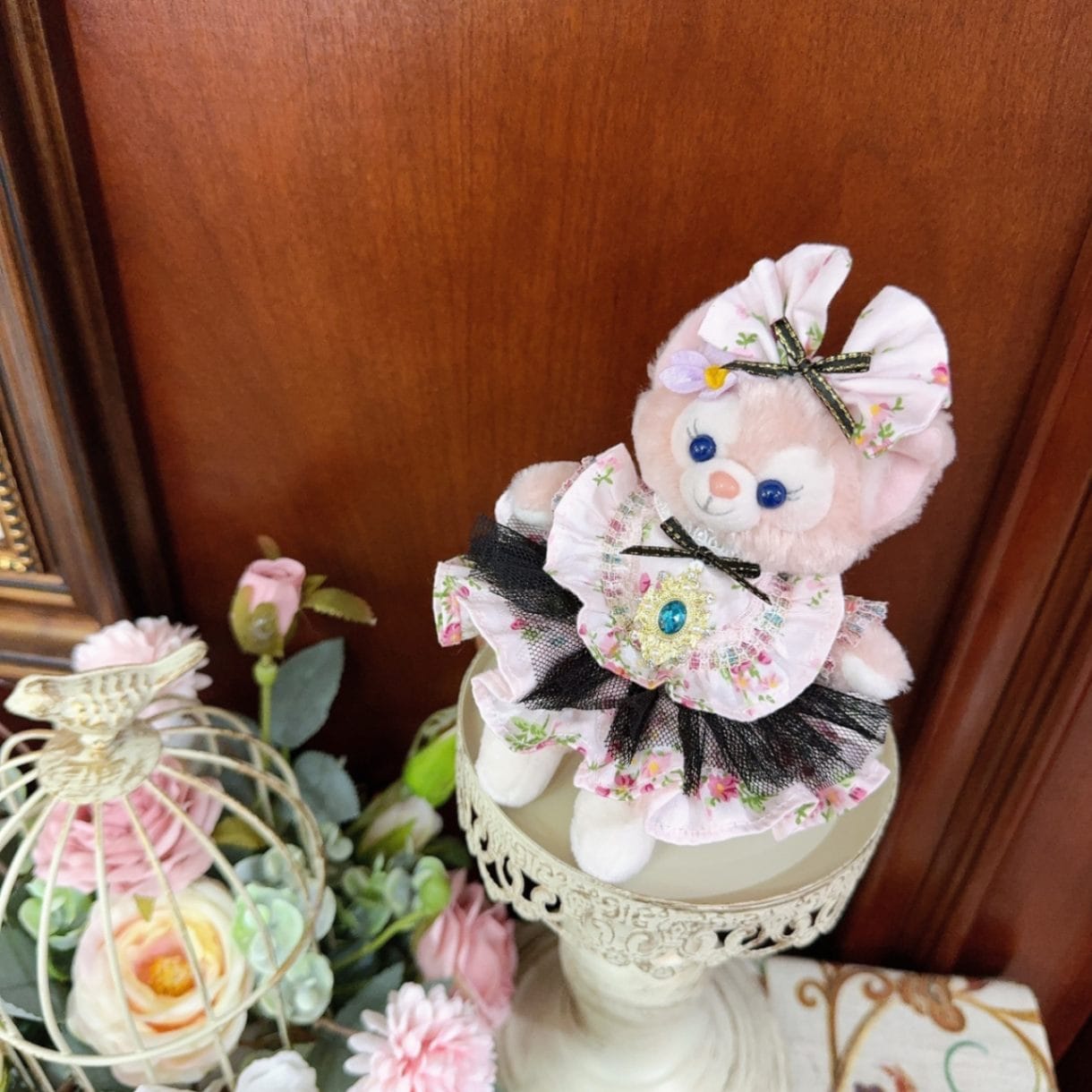 ysk0067【Xmya】ストラップキーホルダー  ダッフィー、ステラルー 洋服２点セット