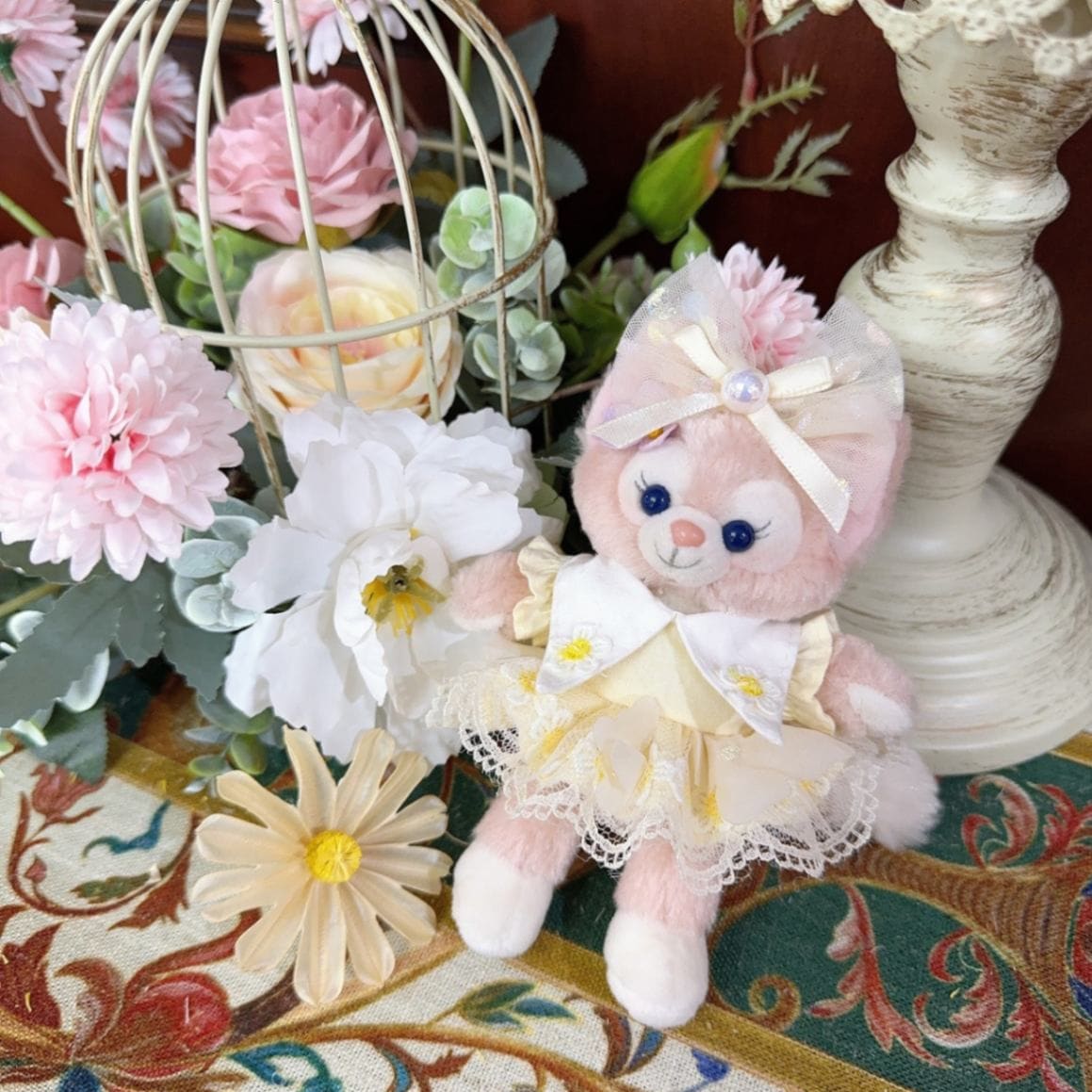 ysk0075【Xmya】ストラップキーホルダー  ダッフィー、ステラルー 洋服２点セット