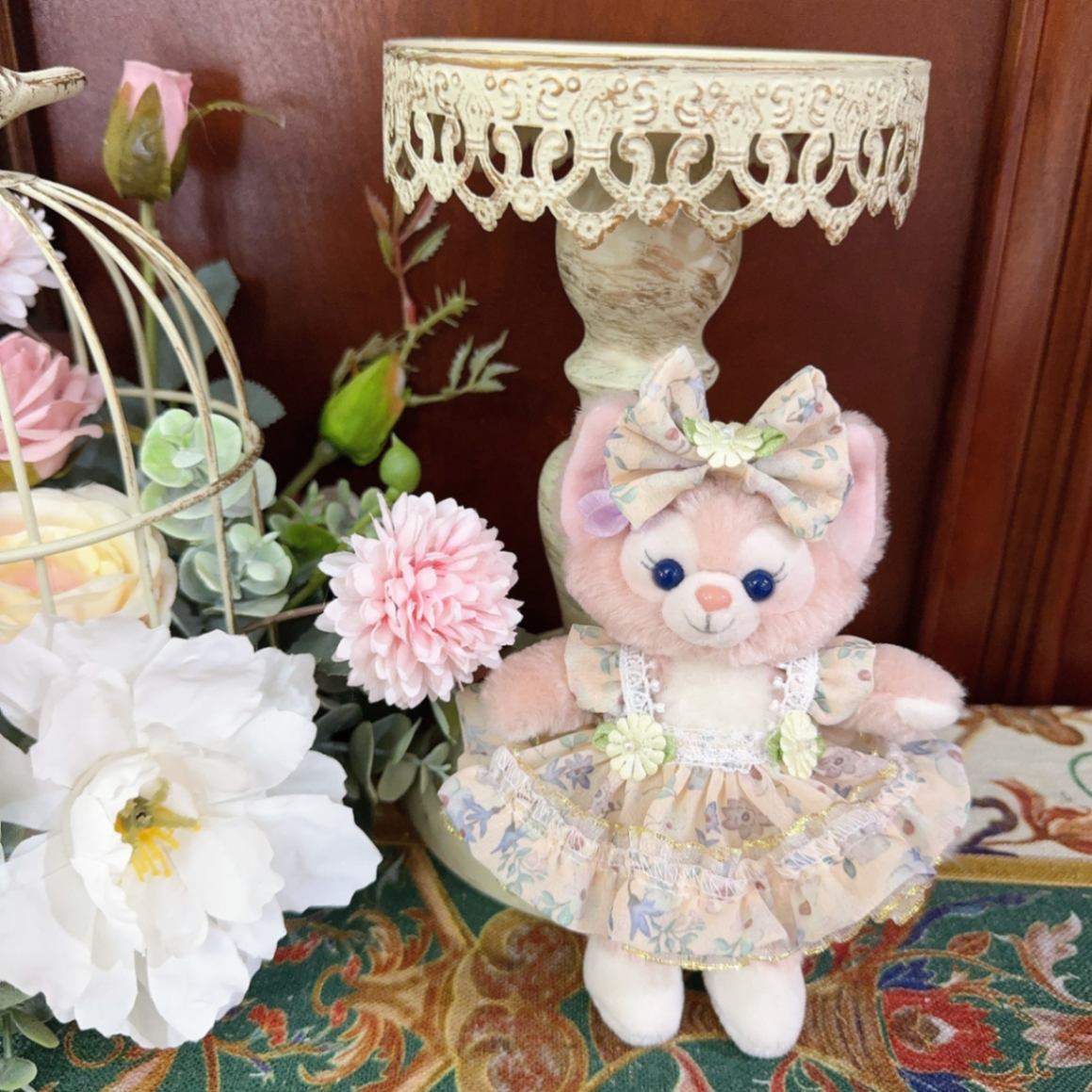 ysk0080【Xmya】ストラップキーホルダー  ダッフィー、ステラルー 洋服２点セット