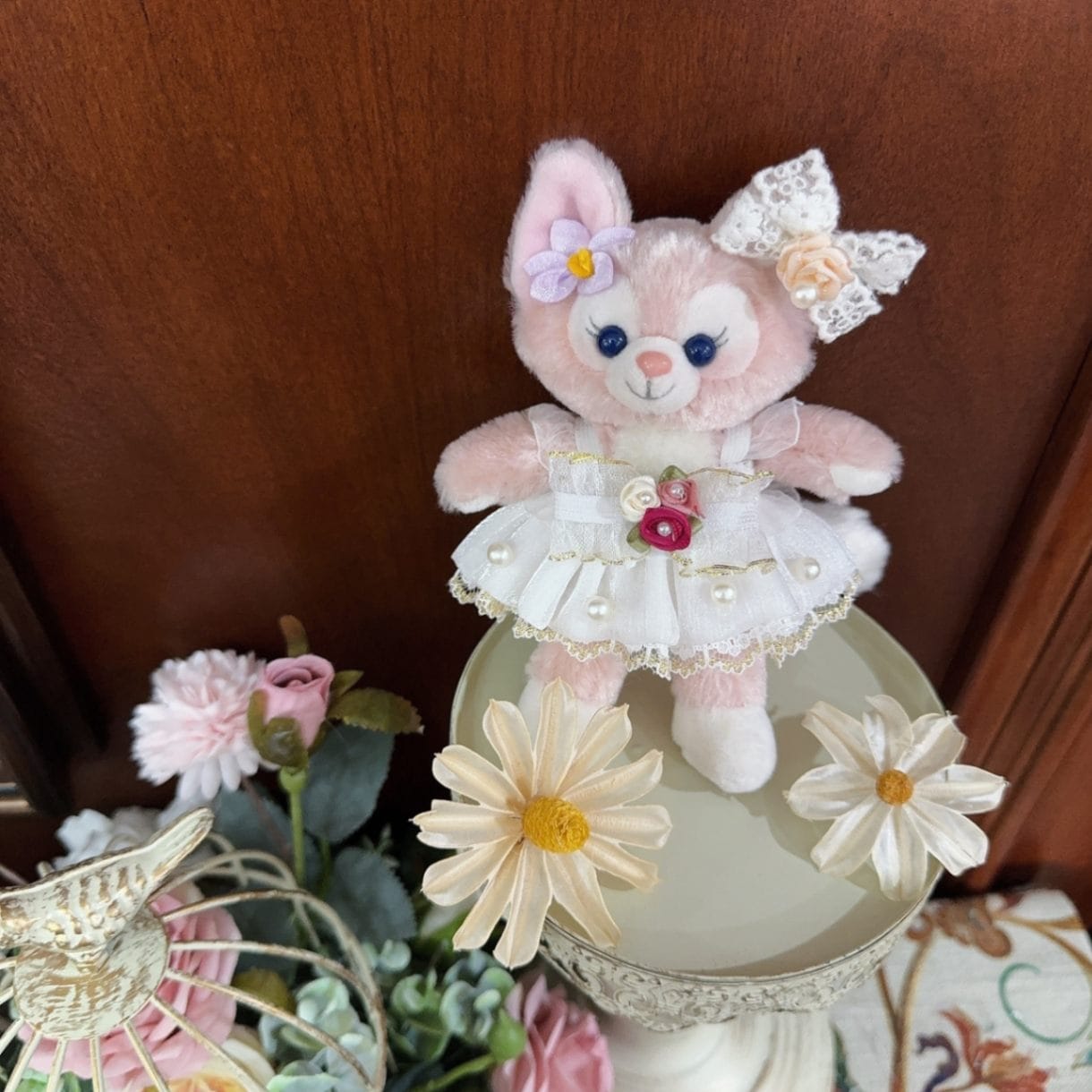 ysk0086【Xmya】ストラップキーホルダー  ダッフィー、ステラルー 洋服２点セット