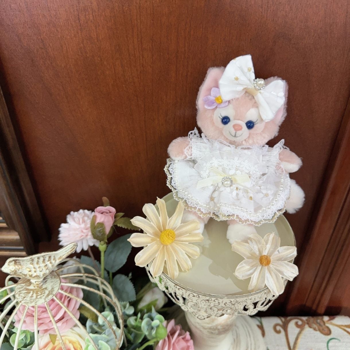 ysk0088【Xmya】ストラップキーホルダー  ダッフィー、ステラルー 洋服２点セット