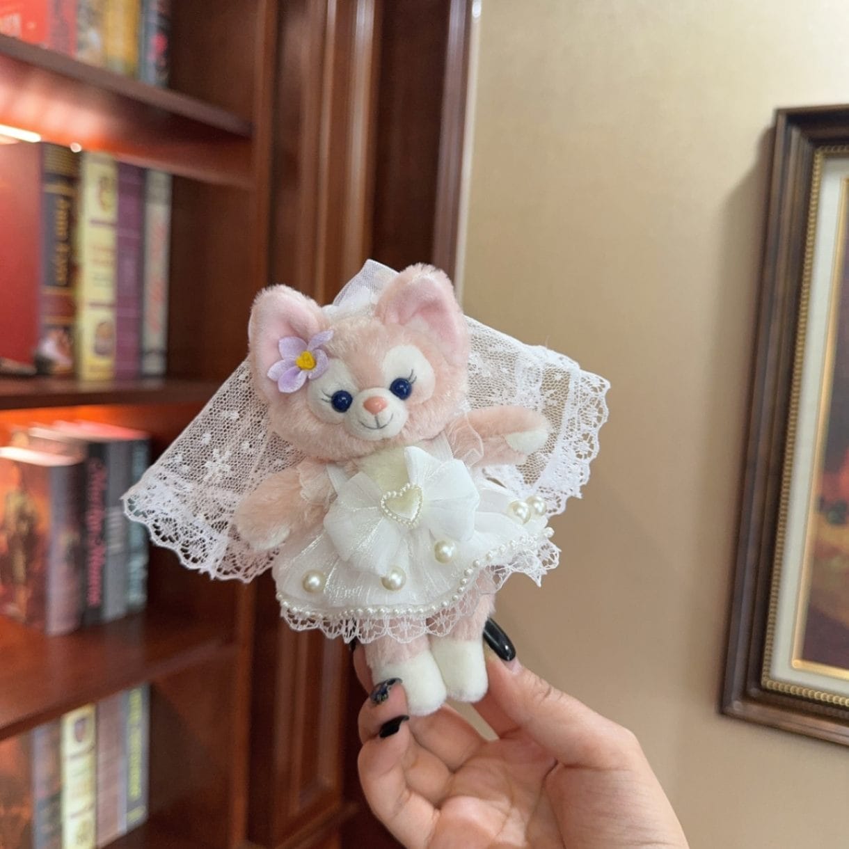 ysk0090【Xmya】ストラップキーホルダー  ダッフィー、ステラルー 洋服２点セット