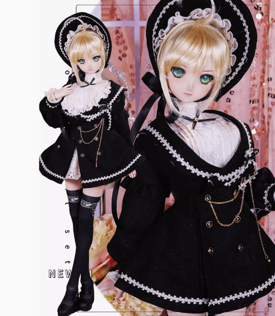 AF10948【Kon】1/3★DD(S/M/L) ,DDDY,SD16女用洋服4点セット（期間割り引く限定）