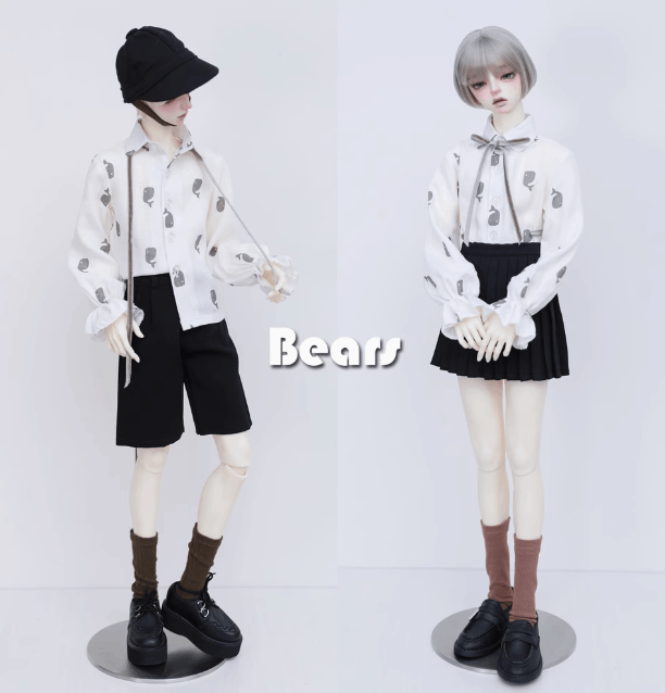 AF10967【Bears】1/4MSD, 1/3,  70cm，ID75, LOONG SOUL73ド-ル用シャツ