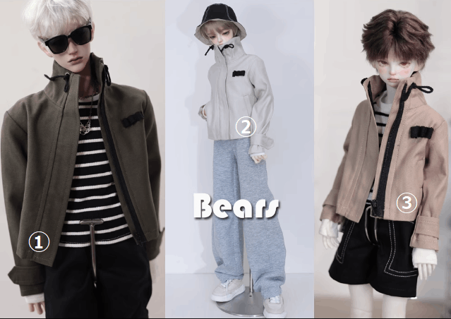 AF10966【Bears】MSD, 1/3,  70cm，ID75, LOONG SOUL73ド-ル用コ－ト