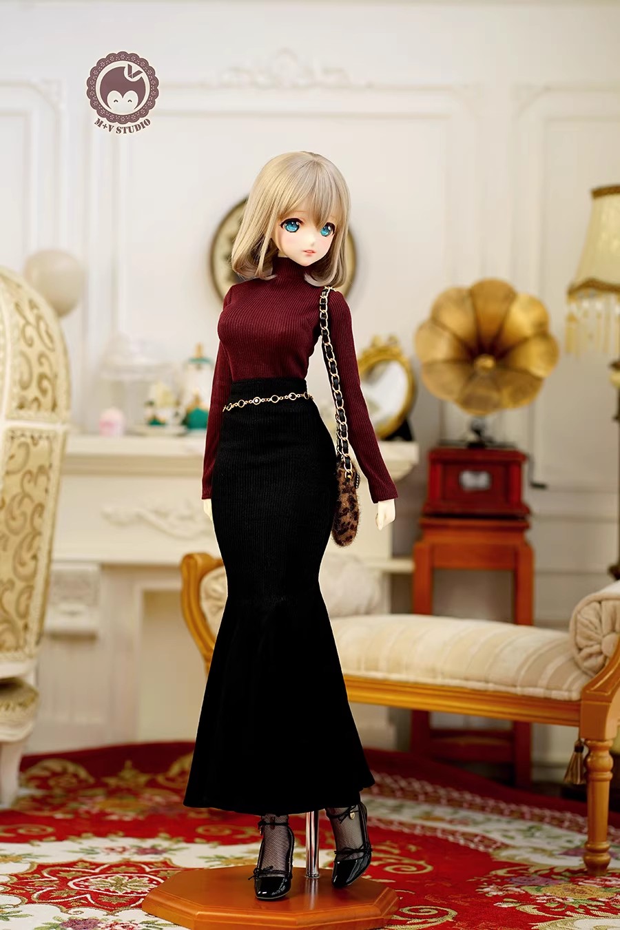 AF10979【mu】1/3MSD,MDD,DD（S/L/M）,DDDY，SDGR女 ,SD16女用洋服5点セット（4色あり）