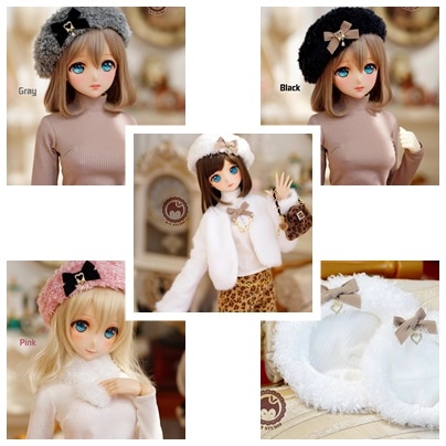 KM1775【mu】1/4,1/3用帽子（4色あり）