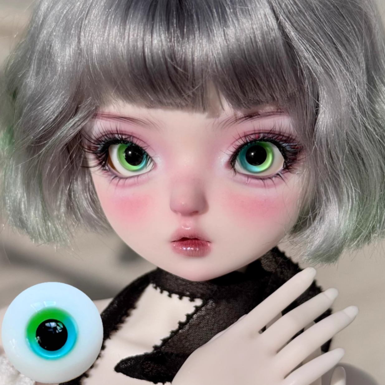 EYER584【xkm】ドール用グラスアイ14ｍｍ