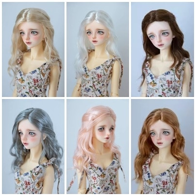 即納品(ウィッグ)U-4361（色1）【KAKA】ウィッグ1/4(頭囲17cm~19cm)