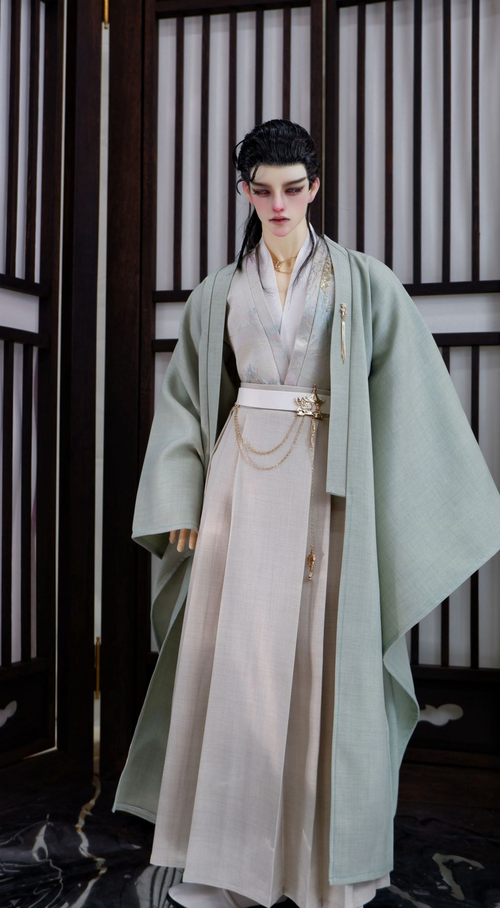 AF11042【十四家】SD13,SD17,70/75cm，id75cm用中華ドレスセット