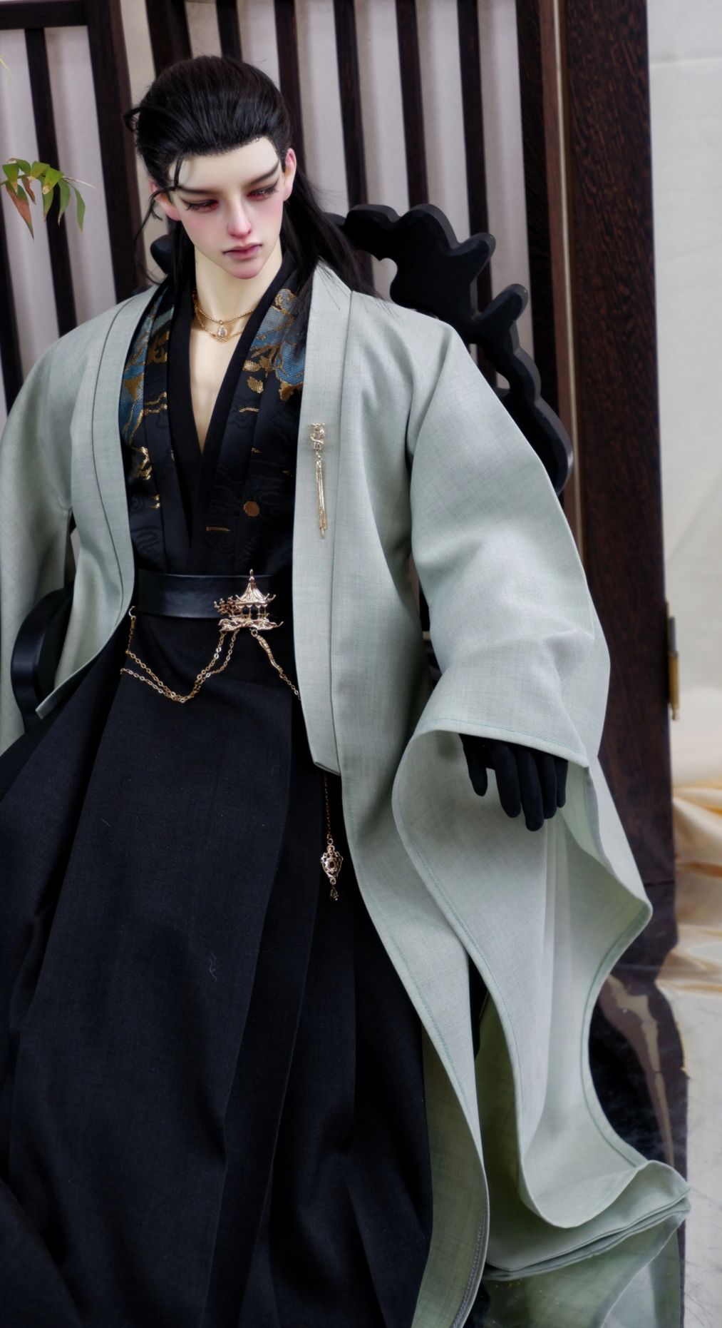 AF11043【十四家】SD13,SD17,70/75cm，id75cm用中華ドレスセット