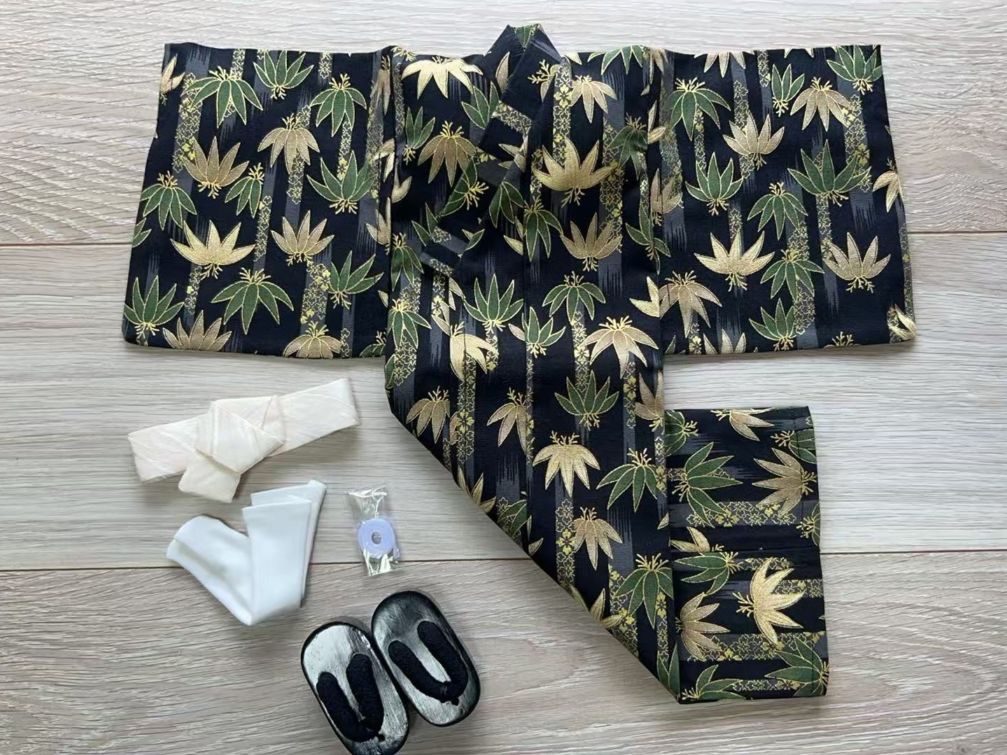 即納品浴衣+下駄 （草履）お得セット5 (MSD男)