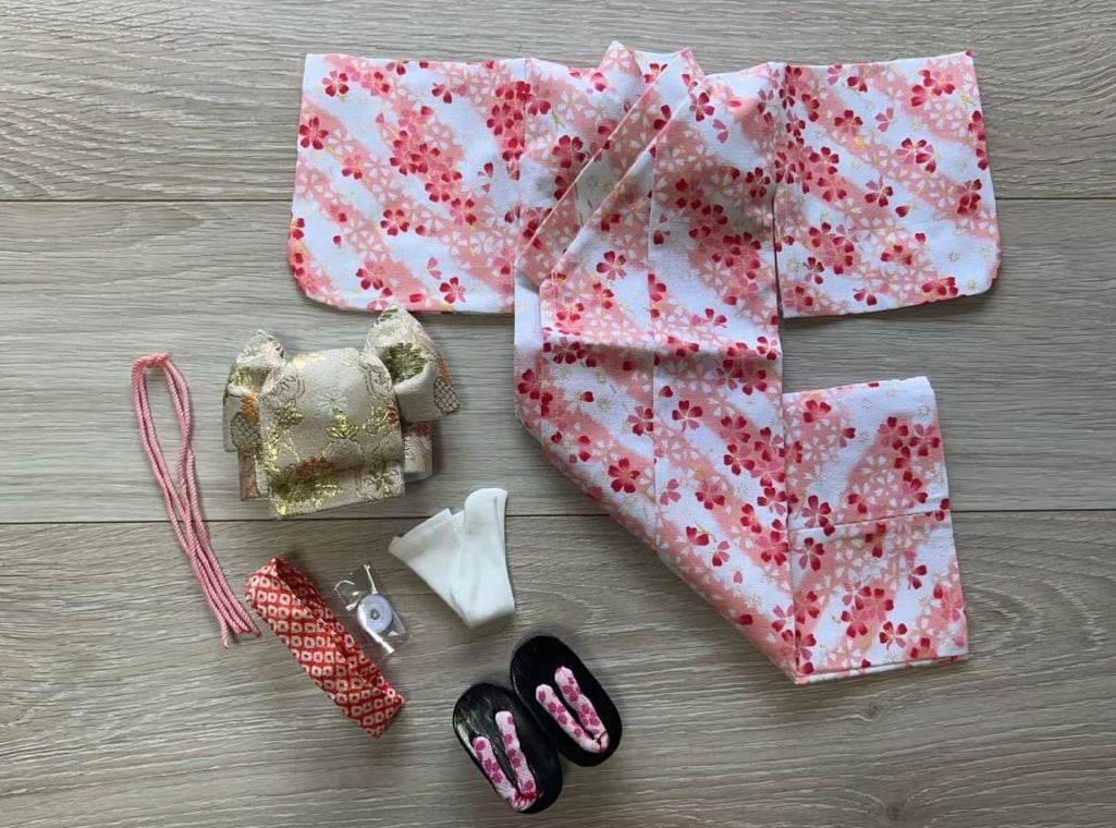 即納品浴衣+下駄 （草履）お得セット10 (MSD女)