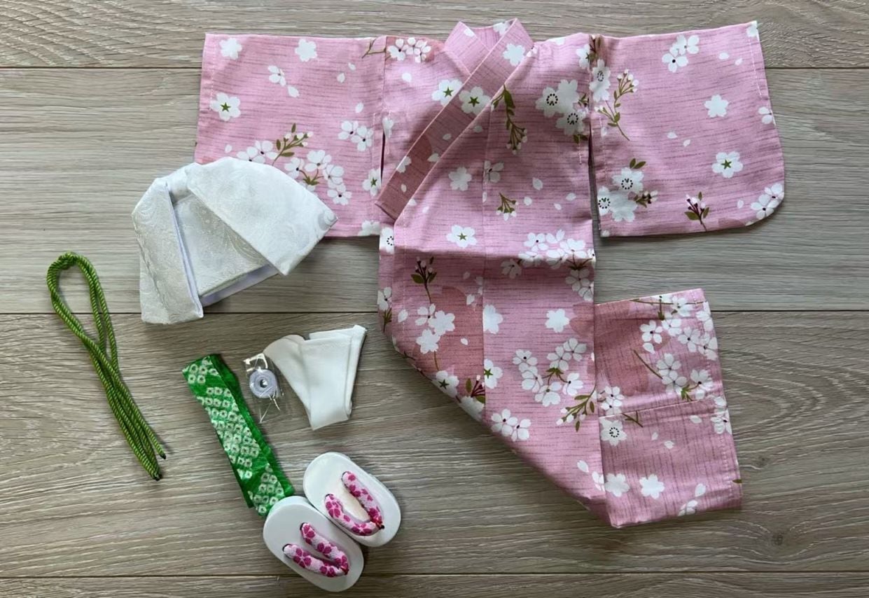 即納品浴衣+下駄 （草履）お得セット11 (MSD女)