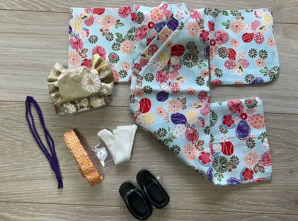 即納品浴衣+下駄 （草履）お得セット12 (MSD女)