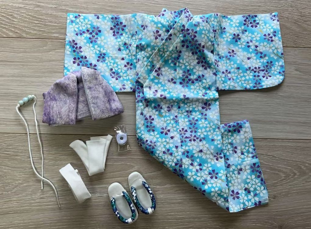 即納品浴衣+下駄 （草履）お得セット14 (MSD女)