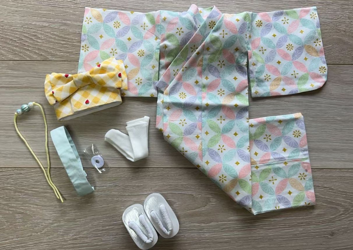 即納品浴衣+下駄 （草履）お得セット17 (MSD女)