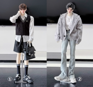 KT-XL-247【KAKA】id75ドール用靴（2色あり）