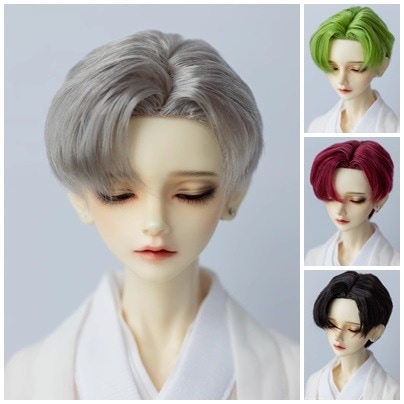 即納品(ウィッグ)U-4524（色グレー）【KAKA】ウィッグ1/4(頭囲17~19cm)