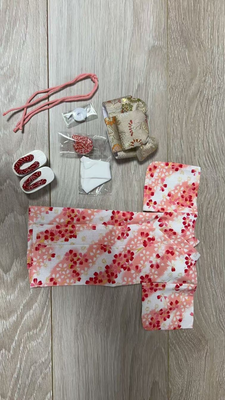 即納品浴衣+下駄 （草履）お得セット31 (幼SD女)