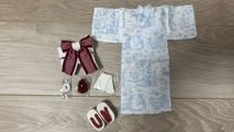 即納品浴衣+下駄 (草履)お得セット34 (幼SD女)