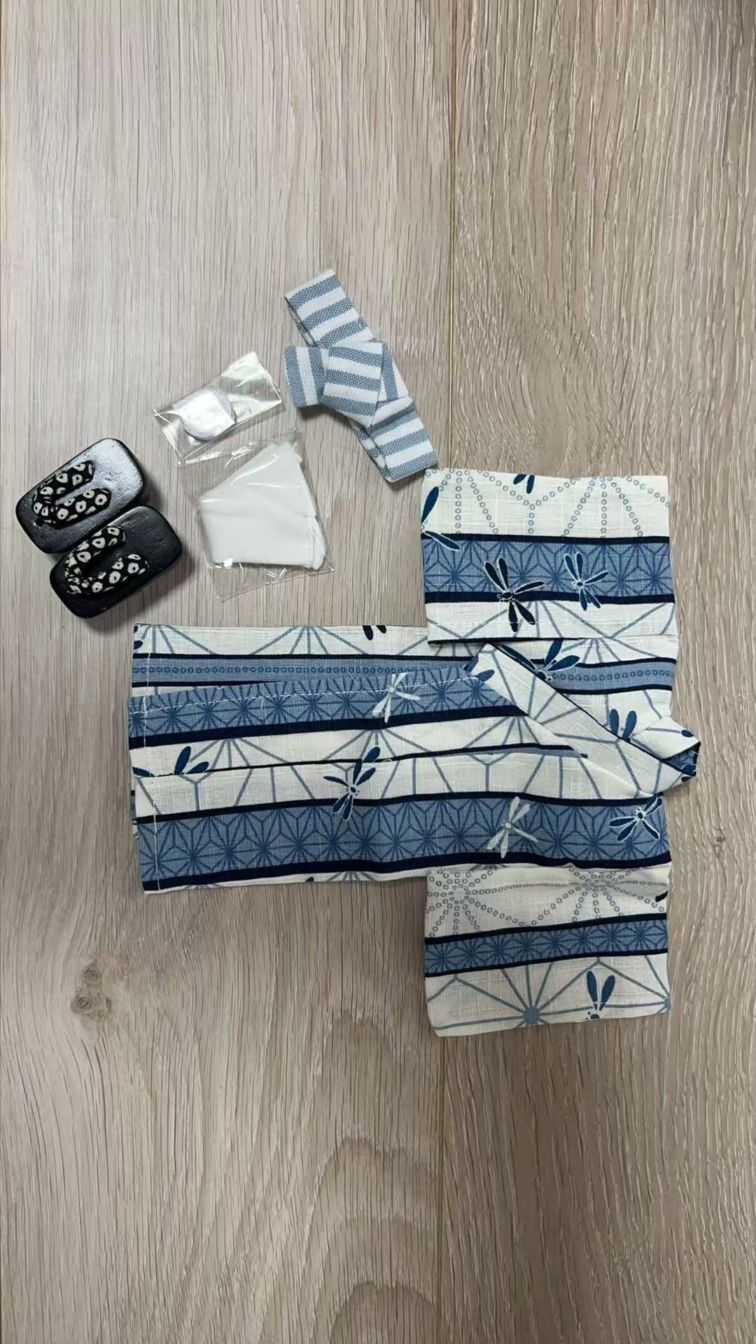 即納品浴衣+下駄 （草履）お得セット39 (幼SD男)