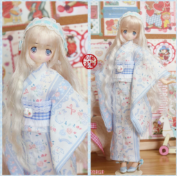 AF11110【MOMO】幼SD,momoko/ob27，azone（M）/ob24/25，azone（S）/ob23,azone（XS）/ob21/22,Blythe/licca用 浴衣