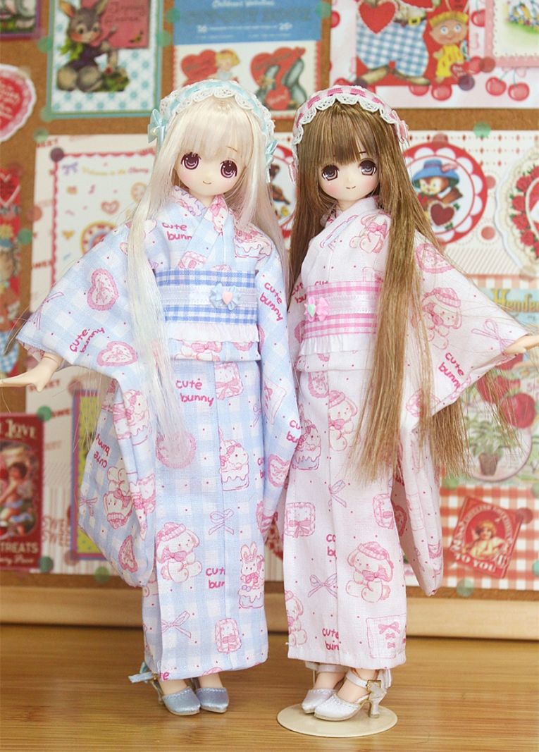 AF11113【MOMO】幼SD,momoko/ob27，azone（M）/ob24/25，azone（S）/ob23,azone（XS）/ob21/22,Blythe/licca用 浴衣