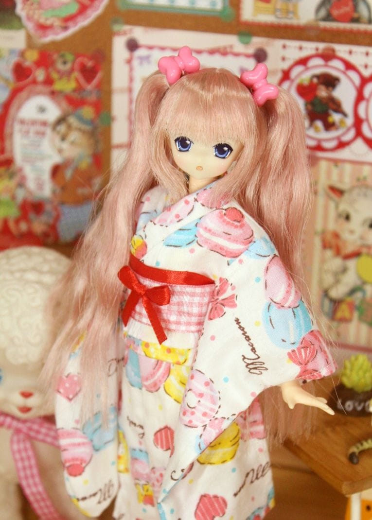 AF11116【MOMO】幼SD,momoko/ob27，azone（M）/ob24/25，azone（S）/ob23,azone（XS）/ob21/22,Blythe/licca用 浴衣