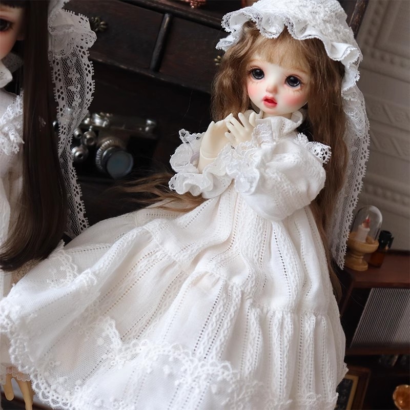 AF11120【PC】1/4★幼SD～MSD、MDD（多サイズ対応）用ベビードレス3点セット