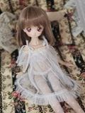 AF11127【fn】1/4ド-ル用ベビードール4点セット(白)|◆ドール下着/ソックス/水着|◆ドール洋服（種類別）