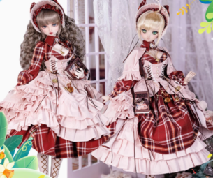 即納品AF11004【Kon】1/3洋服10点セット（DD(S/M/L) /DDDY/SD16女）