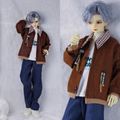 AF11090【xq】MSD,SD13,SD17用洋服4点セット|男の子カジュアル服|◆ドール洋服（種類別）