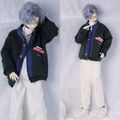 AF11092【xq】MSD,SD13,SD17用洋服4点セット|男の子カジュアル服|◆ドール洋服（種類別）