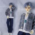 AF11093【xq】MSD,SD13,SD17用洋服4点セット|男の子カジュアル服|◆ドール洋服（種類別）