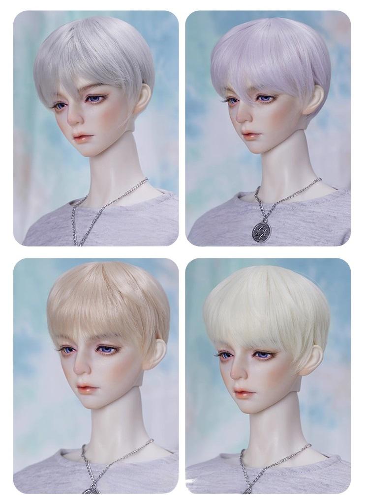 U-4601【MT】1/6，1/4，1/3ドール(頭囲16.5~23.5cm)用ウィッグ(19色あり)