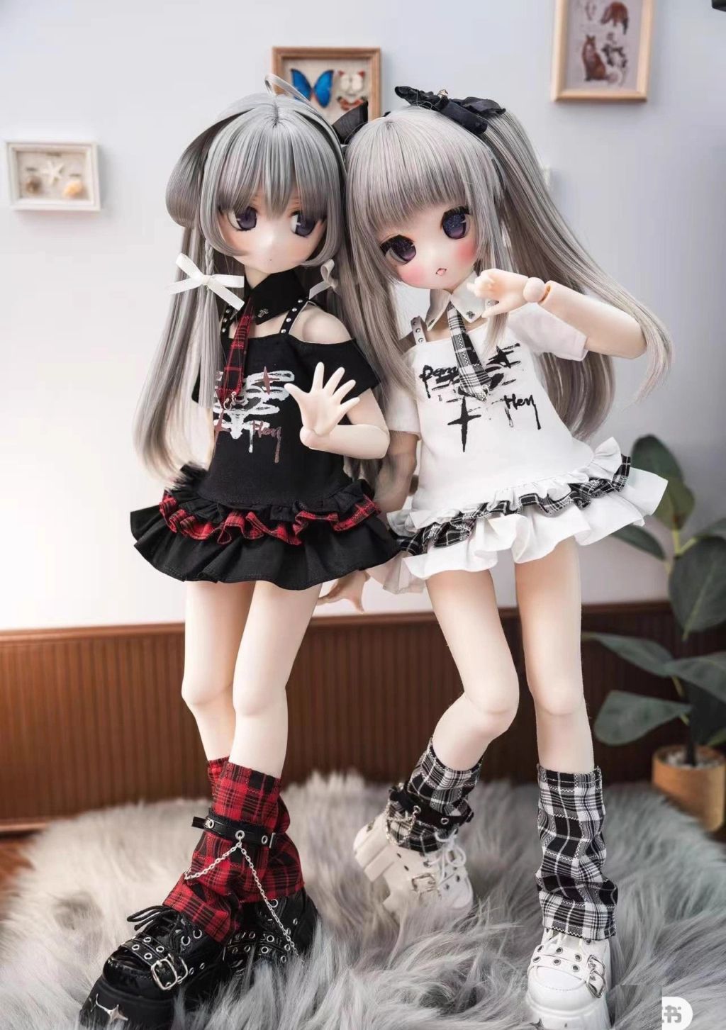 AF11171【ils】1/4★幼SD,MSD/MDD用洋服4点セット（2色あり）