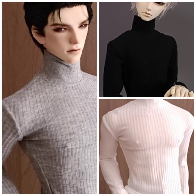 AF11181【shx】70cm～75cmド－ル用タートルネックシャツ