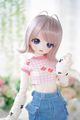 U-4606【KAKA】1/4,1/3ドール(頭囲17~23.5cm)用ウィッグ|（1/3女サイズ）SD/DD|◆ドールウィッグ