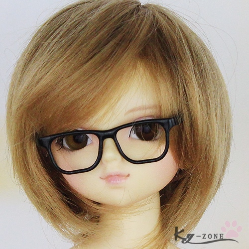 即納品(小物)KM0306【kuyin】1/4メガネ(黒/MSD/幼SD)