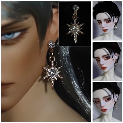 KM1796【TATA】1/4～75cmド－ル用イヤリング（12種）