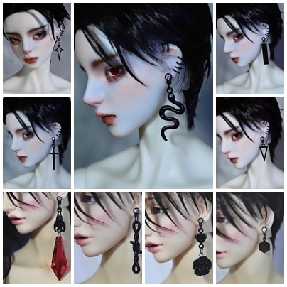 KM1797【TATA】1/4～75cmド－ル用イヤリング（22種）