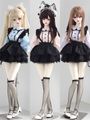 AF11201【KAKA】幼SD，MSD/MDD,SD16女用洋服4点セット（3色あり）|女の子カジュアル服|◆ドール洋服（種類別）