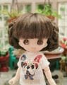 即納品U-1234【sen】オビツ11用ウィッグ（4-5インチ）|1/8、1/12|◆ドールウィッグ