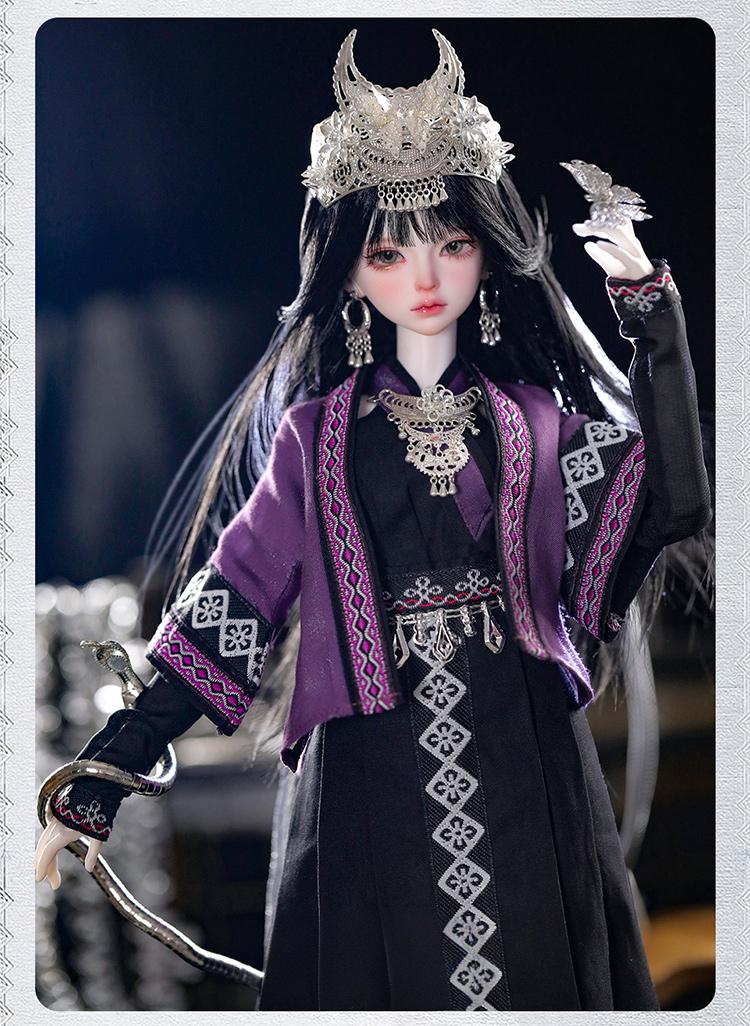 【SF4006】1/4ドールのフルセット(人形本体＋衣装＋ウィッグ＋髪飾り)