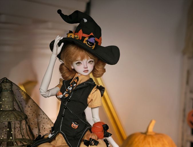 【SF4028】1/4ドールのフルセット(人形本体＋衣装＋ウィッグ＋靴)