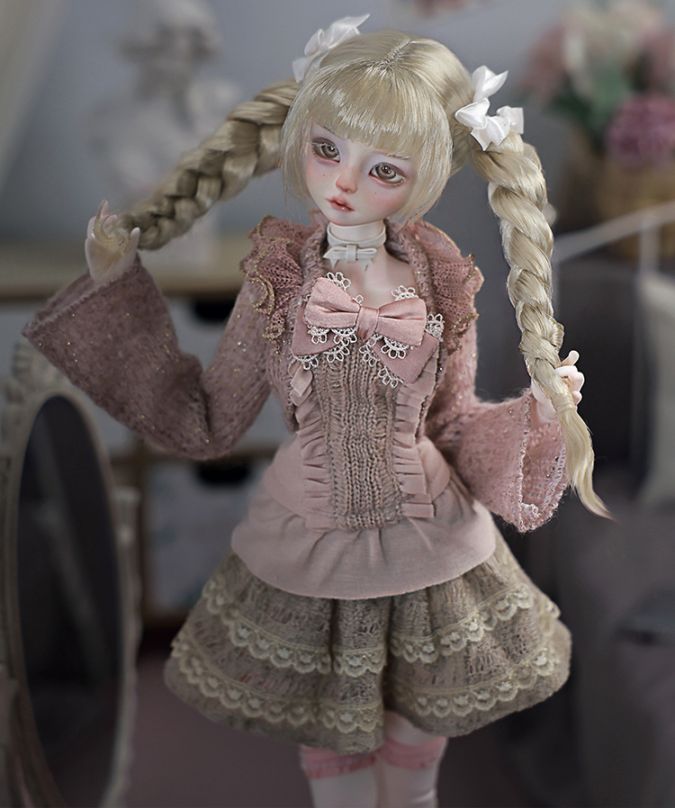 【SF4038】1/4ドールのフルセット(人形本体＋衣装＋ウィッグ＋靴)