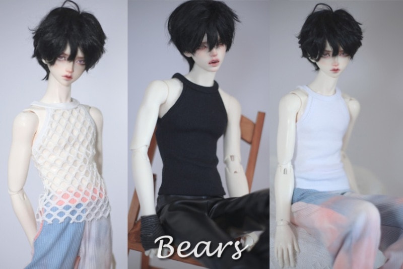即納品AF10022【Bears】1/4タンクトップ（白/MSD）
