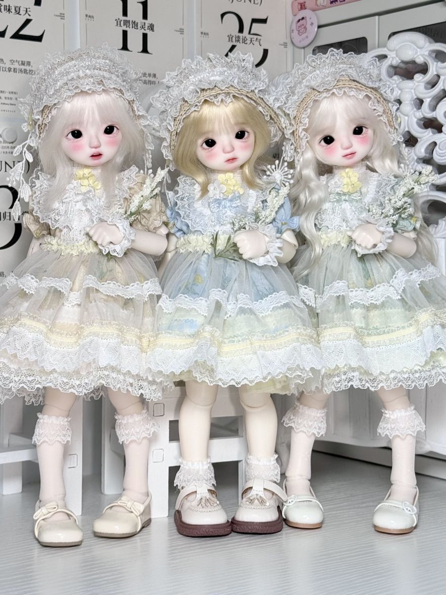 AF11215【zs】★幼SDド－ル用洋服7点セット(3色数量限定)